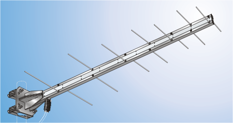 SES 8 log UKW, Logarithmic Periodic Drectional Antenna