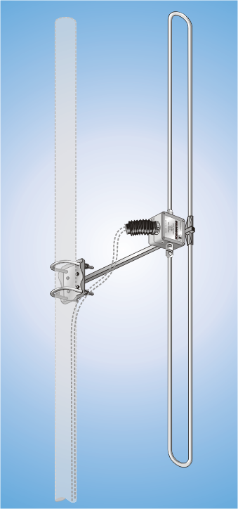 SVA 0-1-0 UKW, semiprofessional Front Mast Antenna, vertical polarisation