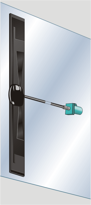 SKA Mobilfunk 5G-S D10, Spezialklebeantenne für GSM, UMTS, LTE, 5G