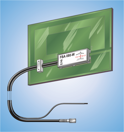 FBA 080-W, integrierbare Fahrzeugantenne für DAB+