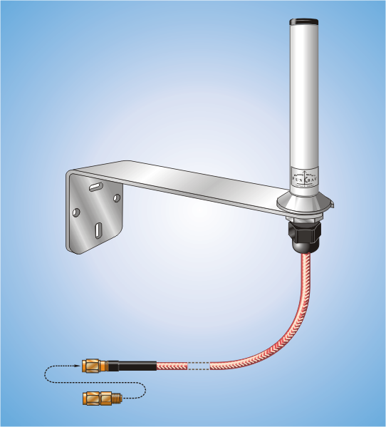 STS WLAN Multiband H R-SMA, Rundstrahlantenne hitzebeständig