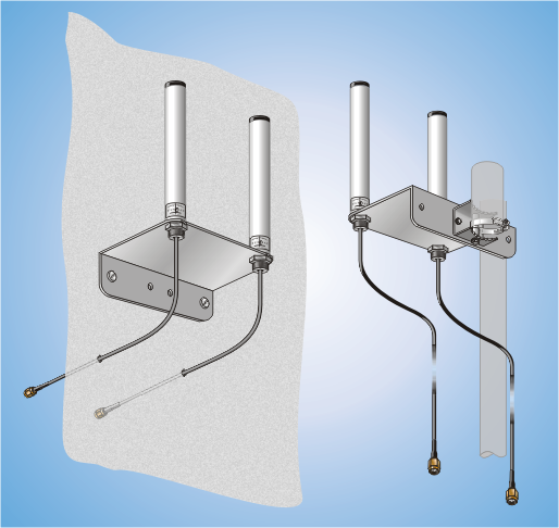 AS 2x STS Mobilfunk Multiband LTE/5G MIMO, Mobile Phone Multi Band Antenna System