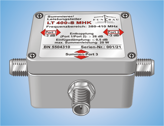 LT 400-S MHK, Power splitter/Summing unit for TETRA