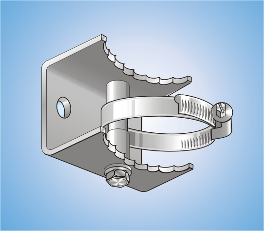 MHK, Mastholder Kit with hose clamp